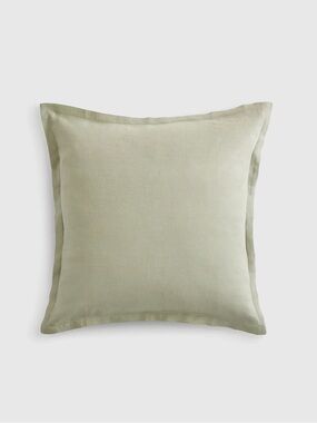 NWT QUINCE European Linen Euro Sham Willowleaf 7789